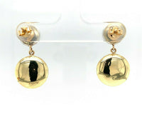 14k and Platinum Black Onyx Art Deco Earrings (#J5528)