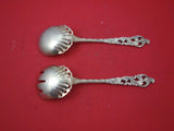 Dobbel Rokokko by Brodrene Lohne Norwegian Sterling Silver Salad Serving  7 1/2"