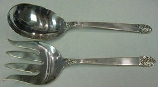 Northern Lights By International Sterling Silver Salad Serving Set AS 2pc