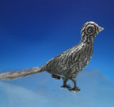 Vigueras Mexican Sterling Silver Pepper Shaker Pheasant Form 2 1/8" x 4" (#6749)