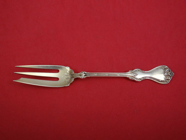 Duke of York by Whiting Sterling Silver Pastry Fork Goldwashed 3-tine 6"
