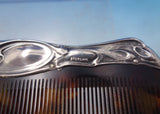 Webster Art Nouveau Sterling Silver and Tortoise Shell Comb with Woman (#7248)