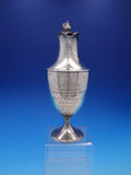 Victorian English Weighted Sterling Silver Wine Ewer with Wood Handle (#4300)