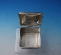 Woolley Sterling Silver Tea Caddy Arts and Crafts Style #33 3" x 3 1/4" (#5818)