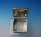 Woolley Sterling Silver Tea Caddy Arts and Crafts Style #33 3" x 3 1/4" (#5818)