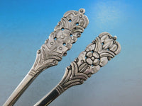 Aztec Rose Mexican Sterling Silver Flatware Set Service 36 Pieces Dinner Floral