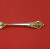 Grande Baroque Gold Accents by Wallace Sterling Silver Lemon Fork 3-Tine 5 1/2"