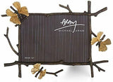 Butterfly Ginkgo by Michael Aram Natural and Oxidized Brass 5x7 Photo Frame New