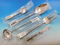 Bamboo by Ricci Stainless Steel Flatware Tableware Set Service 12 New 65 Pcs