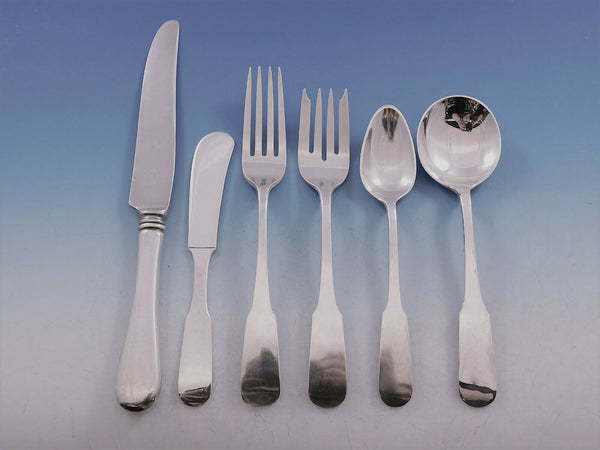 Moulton by Old Newbury Crafters Sterling Silver Flatware Set 8 Service 54 pieces