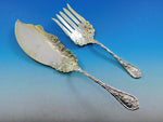 Dauphin by Durgin-Gorham Sterling Silver Fish Serving Set GW Durgin Mark 10 1/2"