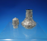 Repousse by Jacobi and Jenkins Sterling Silver Salt Pepper Shaker Set 2pc #5085