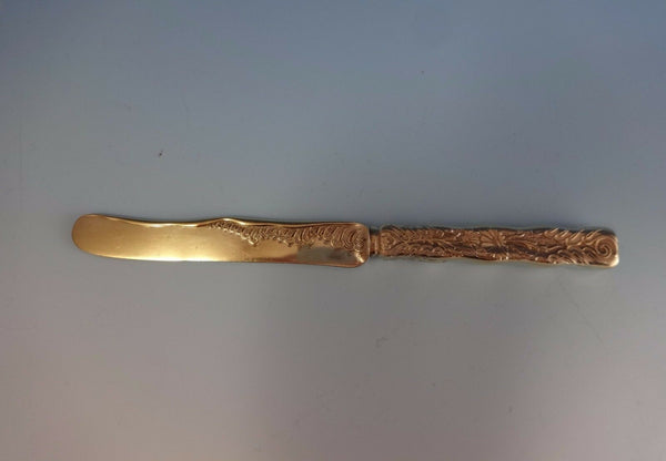 Lap Over Edge Acid Etched by Tiffany & Co. Sterling Breakfast Knife w/Daisies