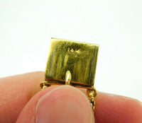 14k Yellow Gold Chinese Export Carved Carnelian Bracelet (#J5061)