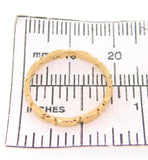 14k Yellow Gold Ring Band with Bows 2.1mm (#J3913)