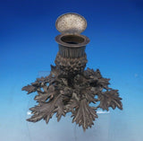 Thistle by Charles Thomas Fox and George Fox Sterling Silver Inkwell (#5274)