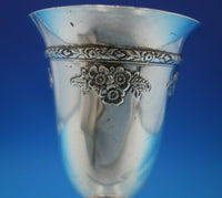 Rose Bouquet by Fisher Sterling Silver Wine Goblet #1467 4 5/8" 2.37 ozt (#6786)
