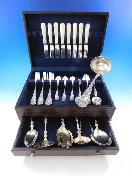Bouquet by Durgin Sterling Silver Flatware Set for 8 Service 41 pcs Multi-motif