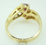 Beautiful Gold 1.82ct Purplish-Pink Genuine Natural Sapphire Ring (#J507)