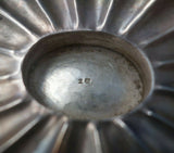 Hungarian Sterling Silver Tea Caddy Oval Fluted with 3-D Rose Finial (#5512)