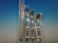 Spirale by Ricci Stainless Flatware Tableware Set Service for 12 New 65 Pcs