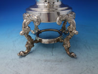 Silverplate Hot Water Coffee Urn with Floral & Scrollwork No Burner (#6327)