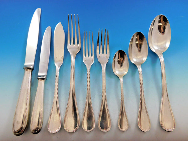 Perles by Christofle Silverplate Flatware Set for 12 Service 108 pieces Dinner