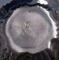 Black Starr and Frost Sterling Silver Fruit Bowl with Flower Border #675 (#4744)