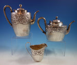 Hyperion by Whiting Sterling Silver Tea Set 3pc #2412C (#1730)