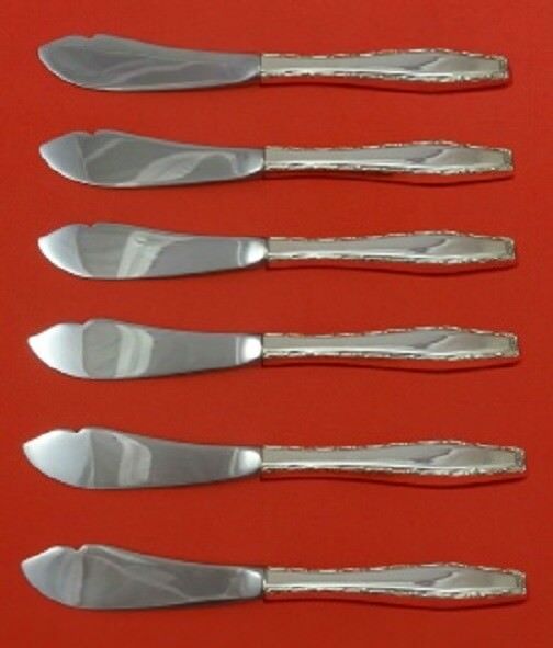 Rapallo By Lunt Sterling Silver Trout Knife Set HHWS 6pc Custom