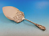 New Art by Durgin Sterling Silver Pie Server with Lilies 10 1/2"