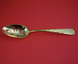 Old Maryland Engraved Vermeil by Kirk Sterling Silver Serving Spoon Pierced Orig