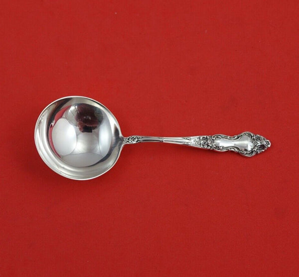 Meadow Rose by Wallace Sterling Silver Bouillon Soup Spoon 4 5/8"