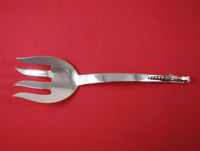 Blossom by Unknown Mexican Sterling Silver Salad Serving Fork 9 3/4"