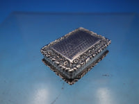 JB John Bettridge English Sterling Silver Vinaigrette Repousse Birmingham #6583