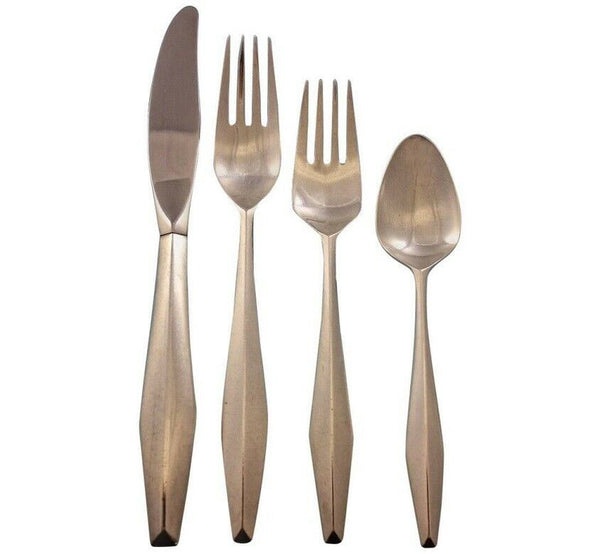 Diamond by Reed & Barton Sterling Silver Flatware Set 8 Service 37 pcs Modern
