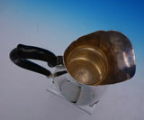 Jezler Swiss .800 Silver Water Pitcher Scalloped with Ebony Handle #1786 (#3783)