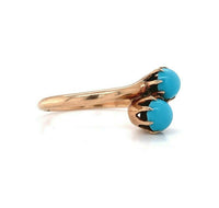 10k Yellow Gold Victorian Turquoise Ring (#J5558)