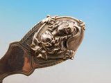 Art Silver by John Cook Sterling Silver Ice Cream Server 3D Medallion NY 1855-80
