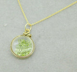 Vintage Shaker Locket 12K Gold Filled Genuine Gemstones Pendant