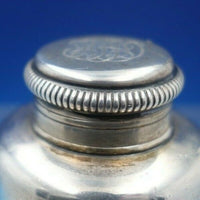 Gorham Sterling Silver Inkwell Glass Lined 1 1/2" x 1 1/2" Monogram (#6610)