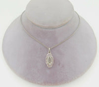 Platinum 1.22 Carat Genuine Natural Diamond Halo Pendant (#J4088)