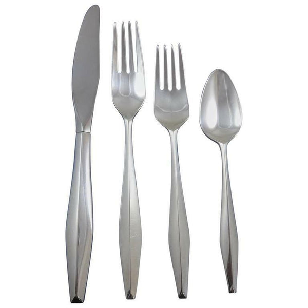 Diamond by Reed and Barton Sterling Silver Flatware Service Set 28 Pcs Gio Ponti