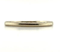 14k White Gold Band with Chevron Engraved Sides Dated 1923 Size 6.75 (#J5899)