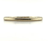 14k White Gold Band with Chevron Engraved Sides Dated 1923 Size 6.75 (#J5899)