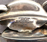 La Paglia International Sterling Pin with Leaves 3-D Beads #108 (#J6007)