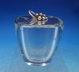 E. Dragsted Danish Sterling Silver Cut Crystal Jelly Jar w/ Spoon #1775 (#6755)