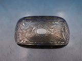 Portuguese .916 Sterling Silver Box Hinged Lid Hand Engraved GW Interior (#6716)
