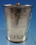 Tifft & Whiting Coin Silver Baby Cup with Engraved Scrollwork (#2167)