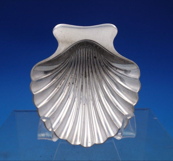 Tiffany and Co Sterling Silver Nut Dish Shell Shape with Two Ball Feet (#6809-2)
